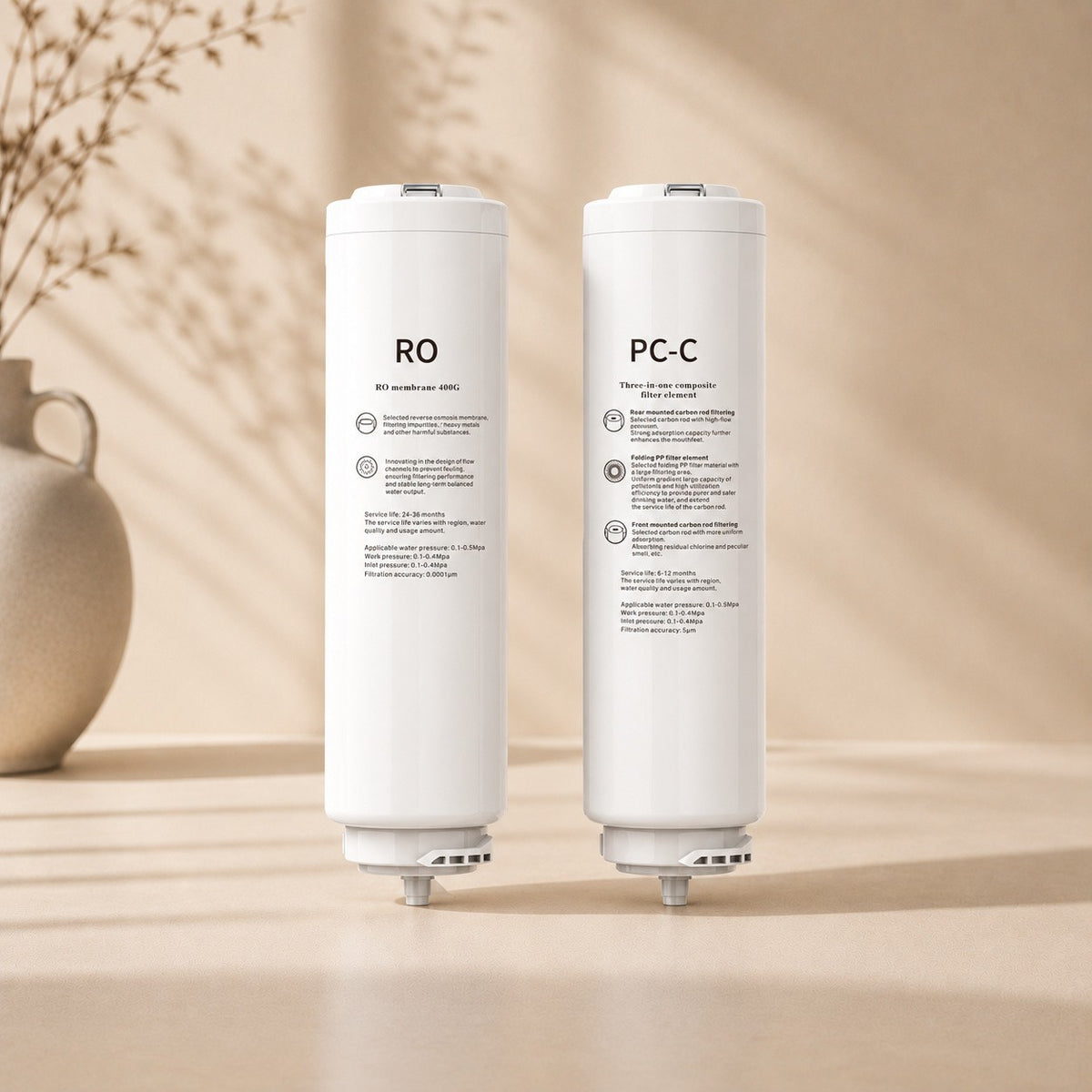 Under Sink Reverse Osmosis Replacement Filter Cartridges