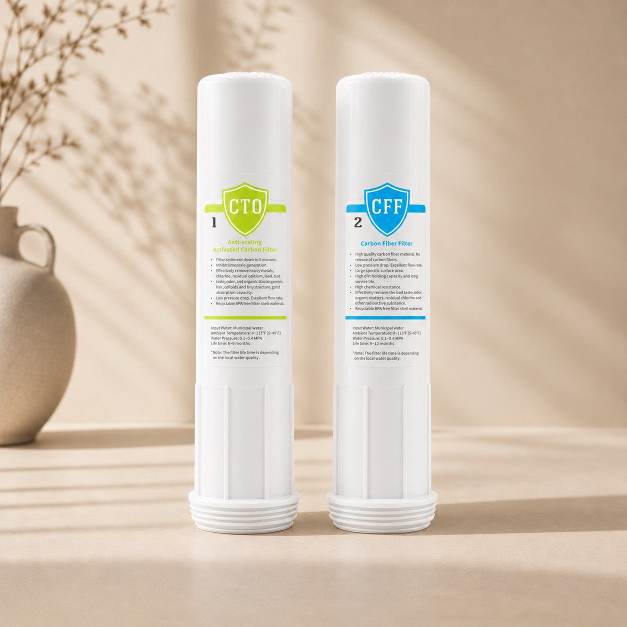 Ultimate Alkaline Water Ionizer Replacement Filter Cartridges