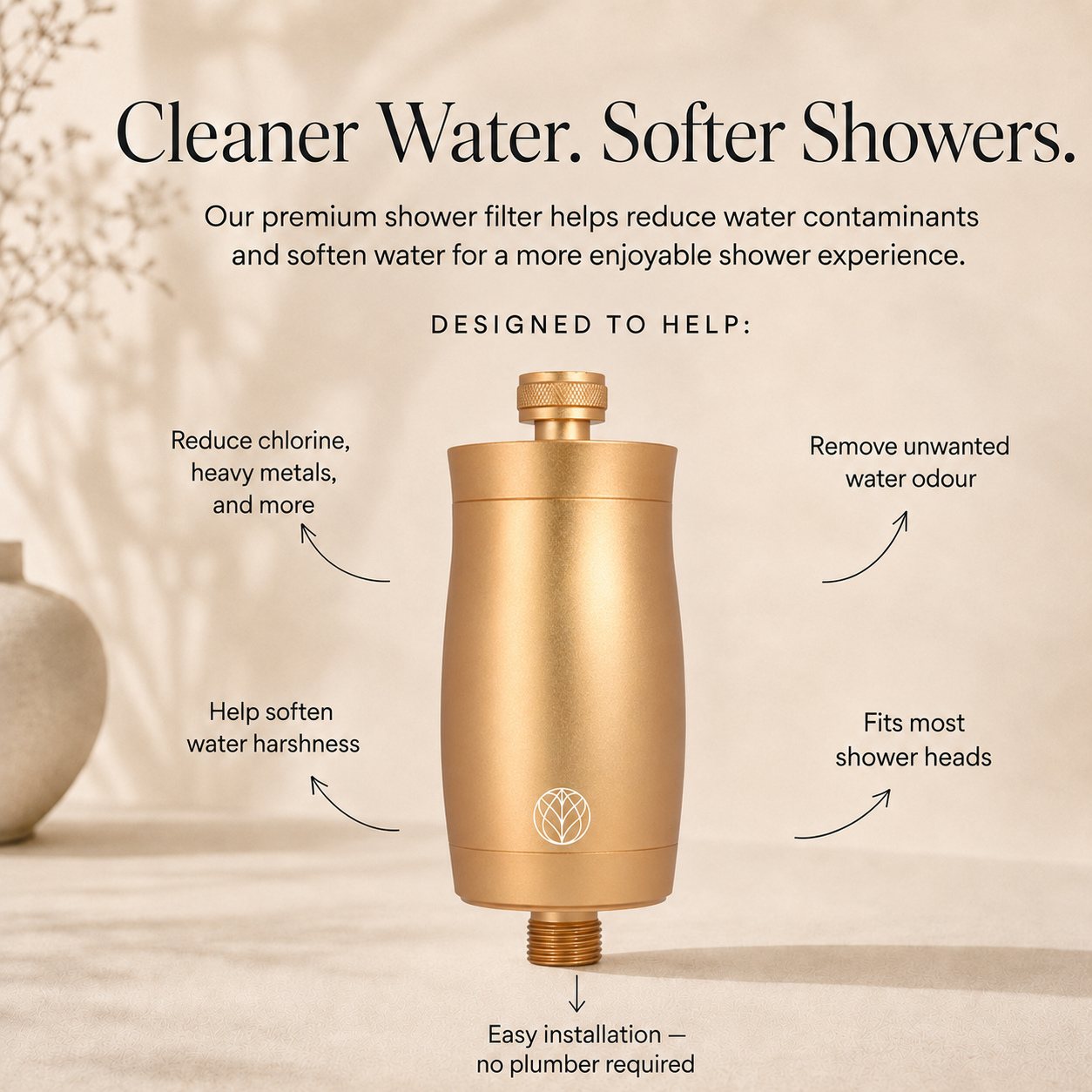 The Original Premium Shower Filter - Gold