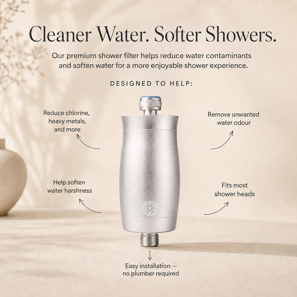 The Original Premium Shower Filter - Silver