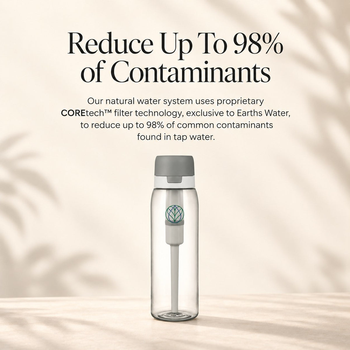 Ultra Water Filter Bottle + Nature Filter