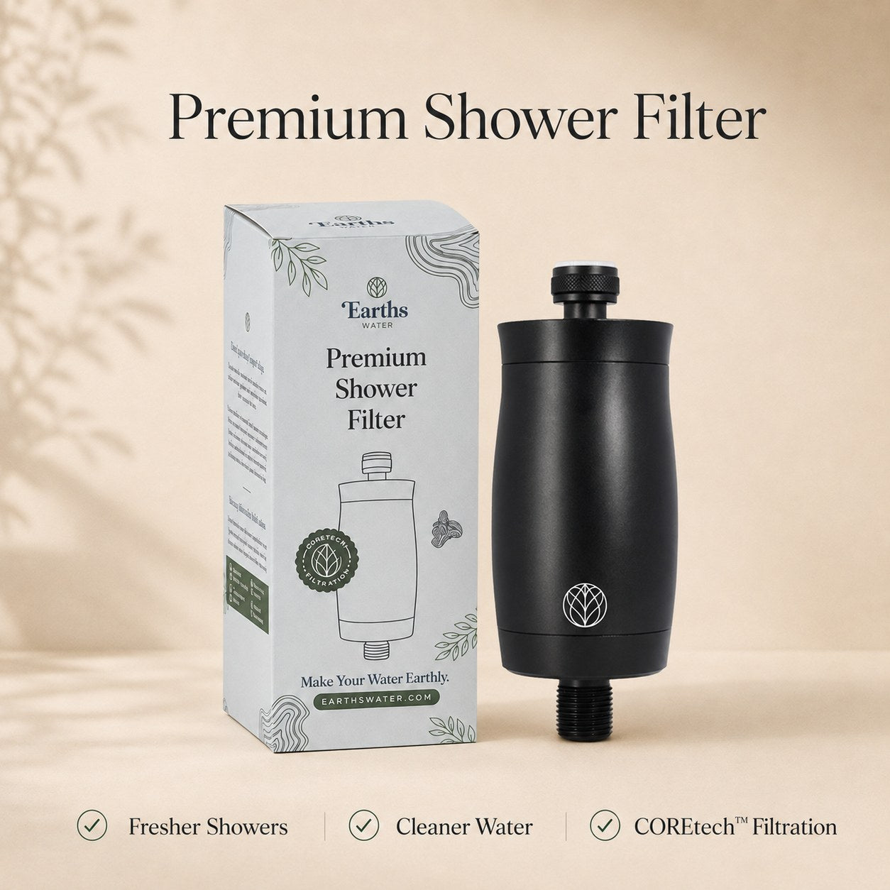 The Original Premium Shower Filter - Black