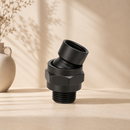 Premium Shower Swivel Ball Adaptor & Extender - Black