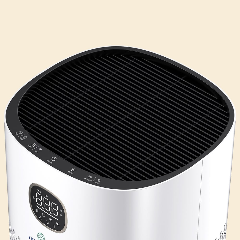 360 Protect Air Purifier + Formaldehyde + UV with Medical Grade H13 HEPA - White