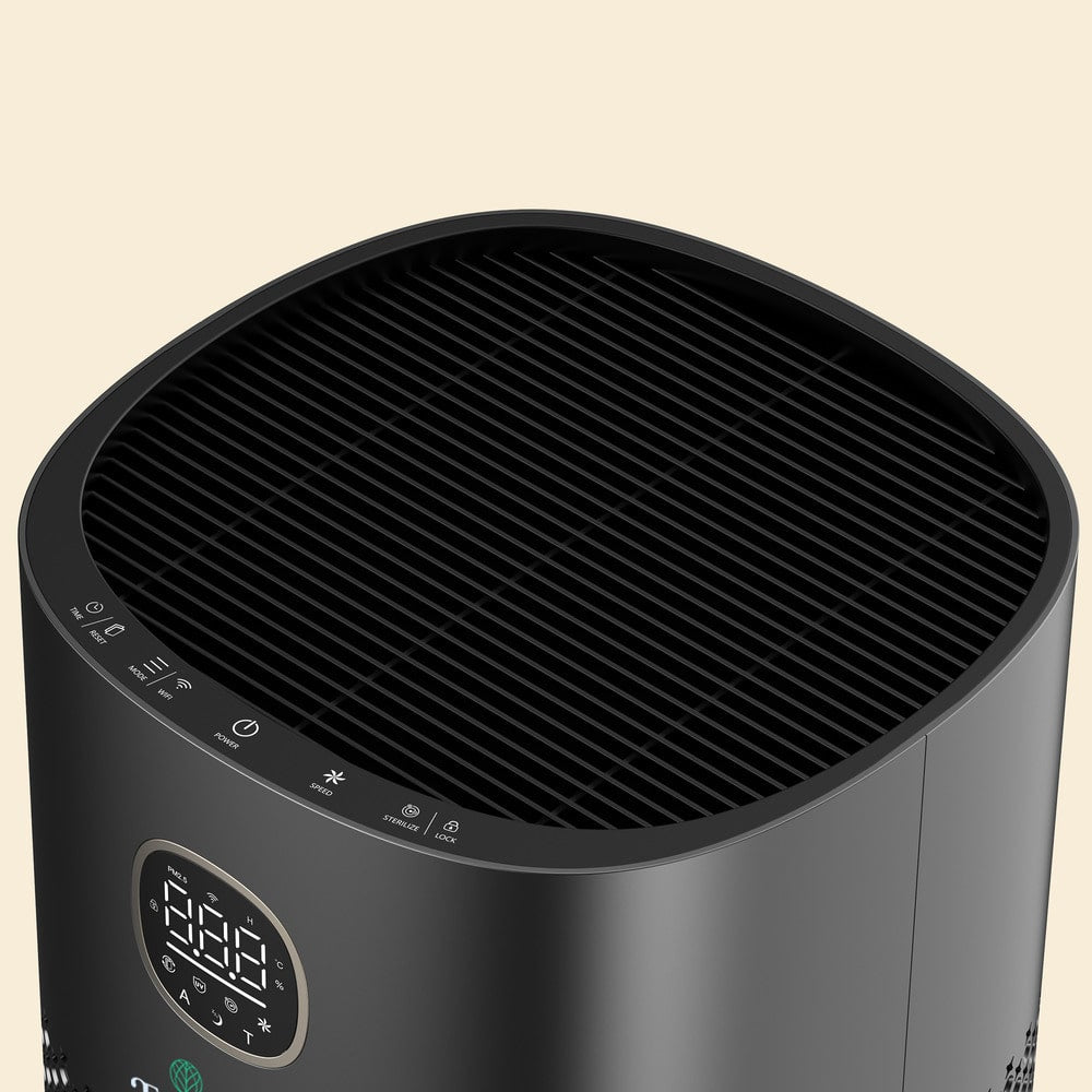 360 Protect Air Purifier + Formaldehyde + UV with Medical Grade H13 HEPA - Black
