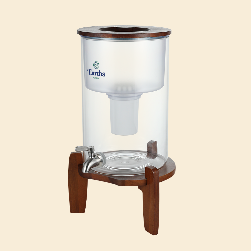 9L Glass Benchtop Alkaline Water Filter - Eco Acacia [LIMITED EDITION]