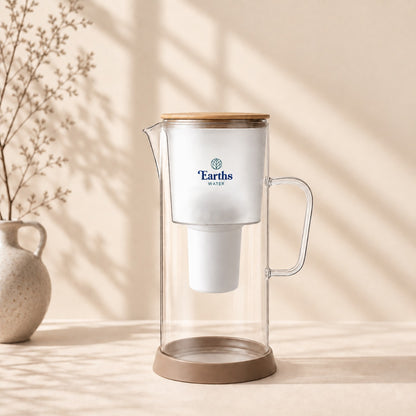 3.5L Glass Water Filter Jug Carafe - Natural