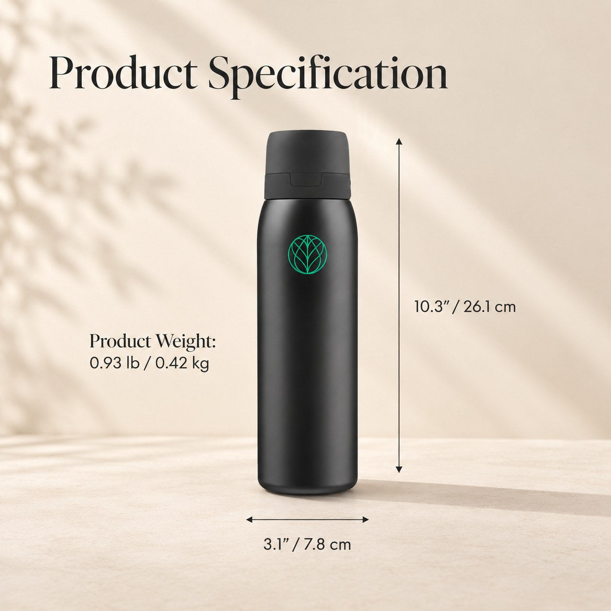 Ultra Stainless Steel Water Filter Bottle + Nature Filter