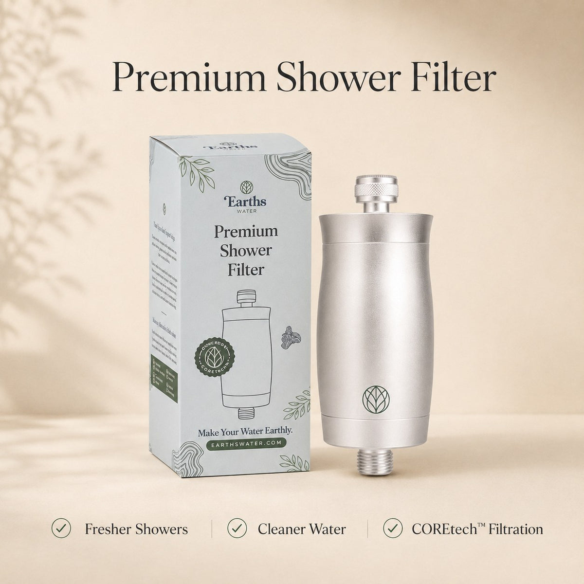 The Original Premium Shower Filter - Silver
