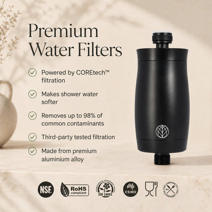 The Original Premium Shower Filter - Black