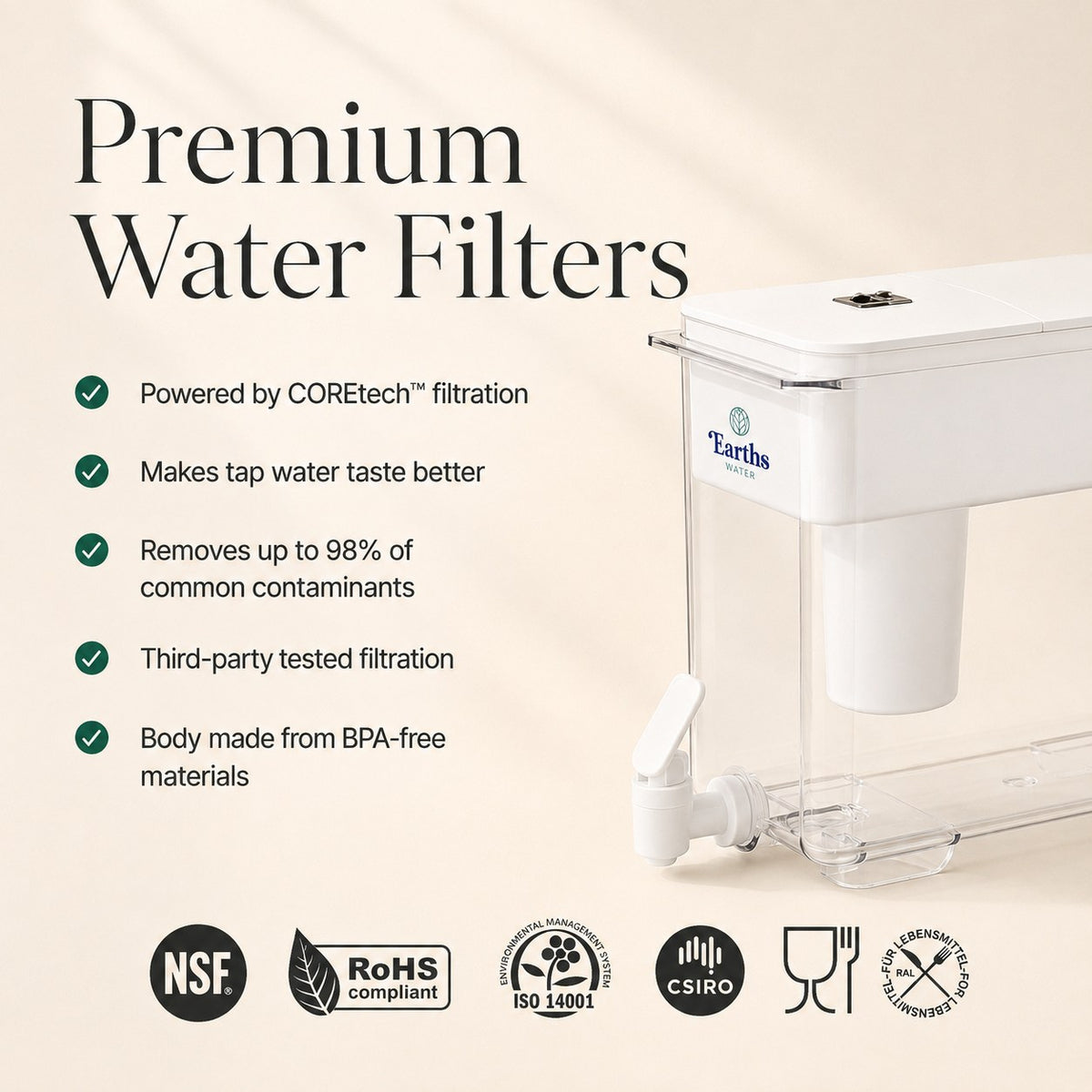 9L Eco Benchtop Water Filter