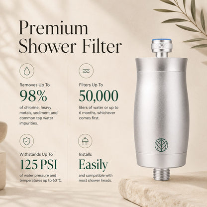 The Original Premium Shower Filter - Silver
