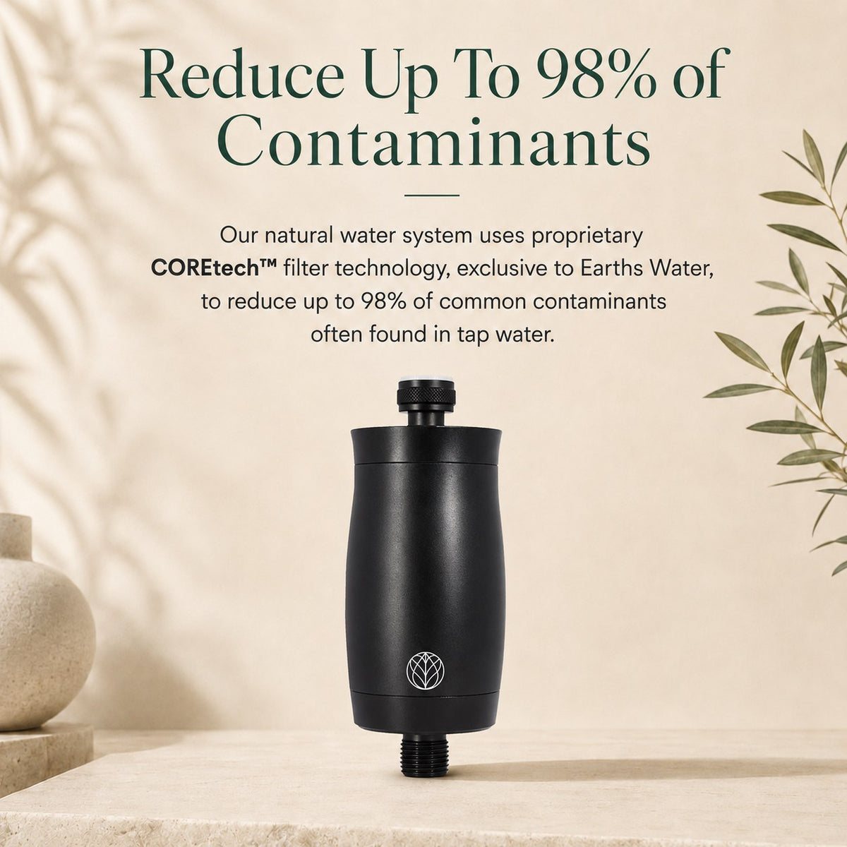 The Original Premium Shower Filter - Black
