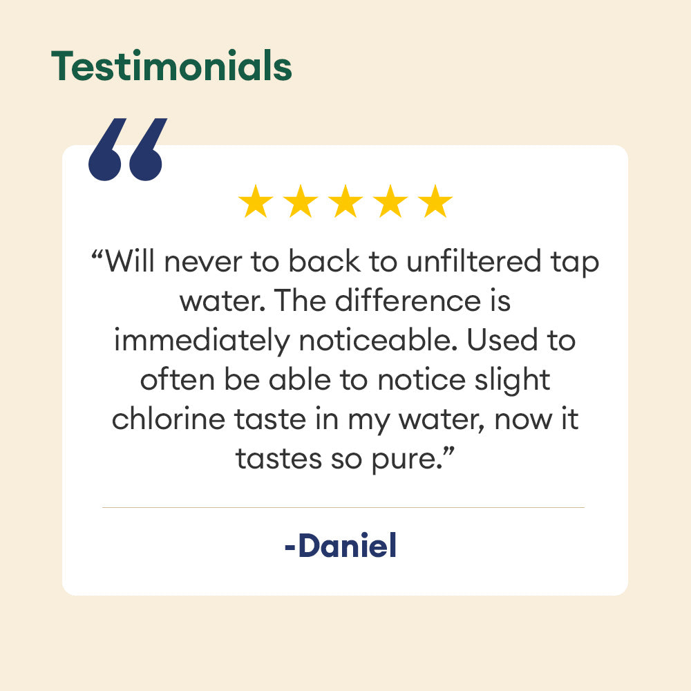 3.5L Glass Carafe Alkaline Water Filter - Natural