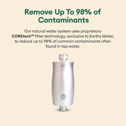 Premium Shower Filter Water Purifier & Water Softener - Silver
