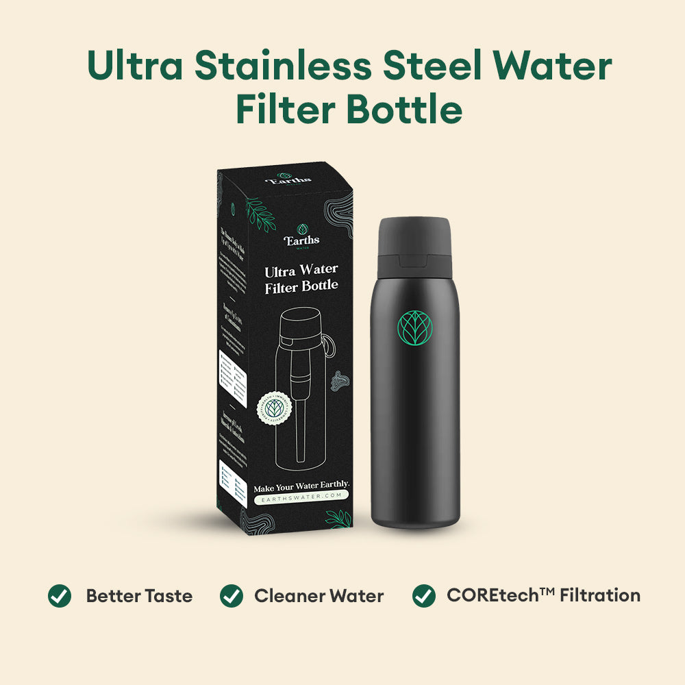 Ultra Stainless Steel Water Filter Bottle + Urban Filter