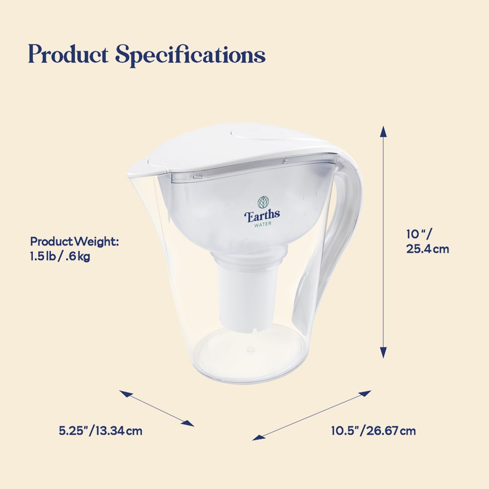 3.5L Large Alkaline Water Filter Jug Pitcher