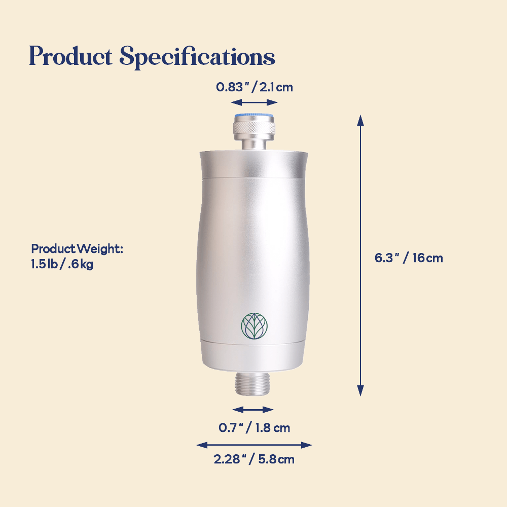 Premium Shower Filter Water Purifier & Water Softener - Silver