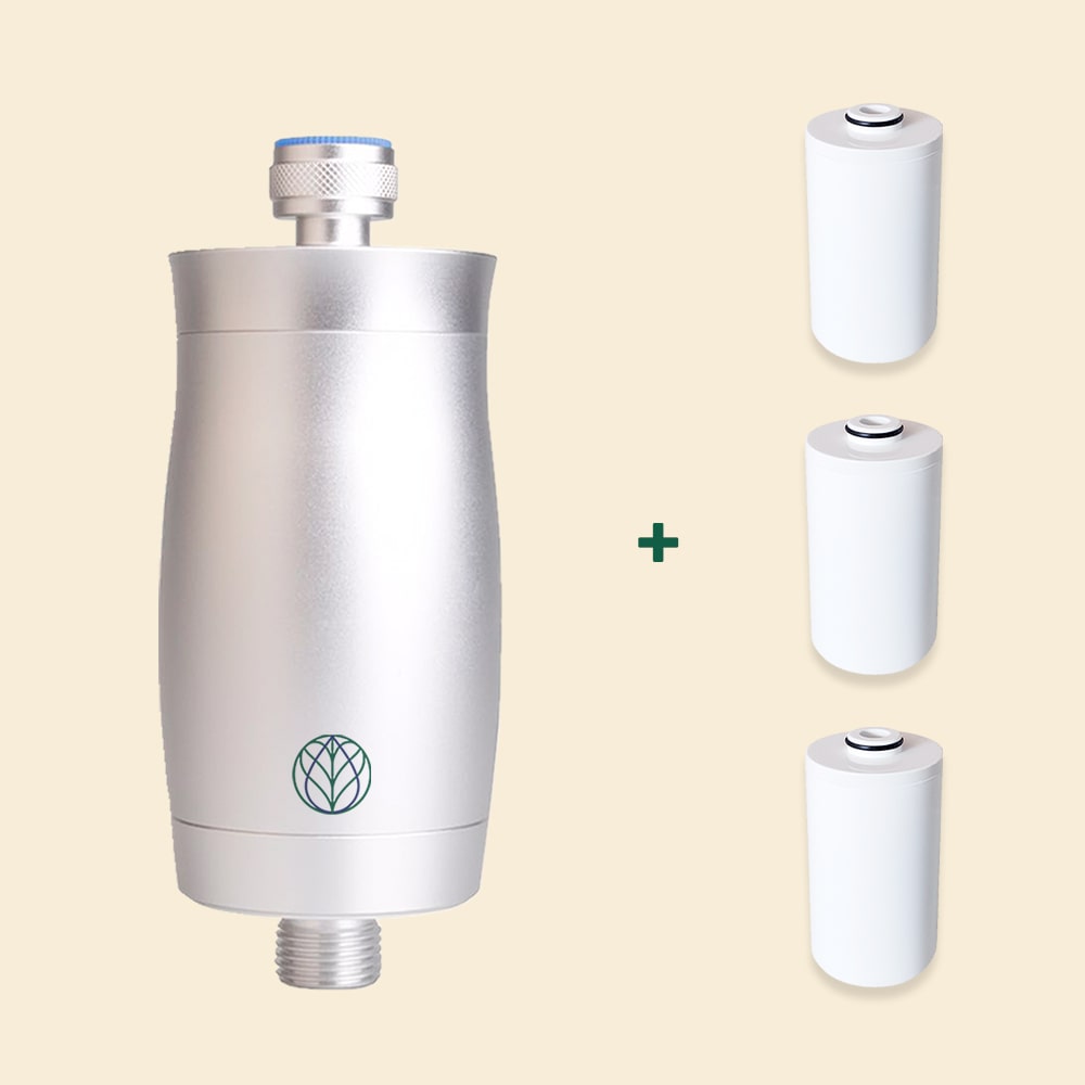 Premium Shower Filter + 3 Replacement Filters [BUNDLE]