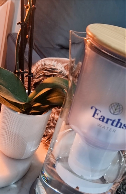 3.5L Glass Carafe Alkaline Water Filter - White