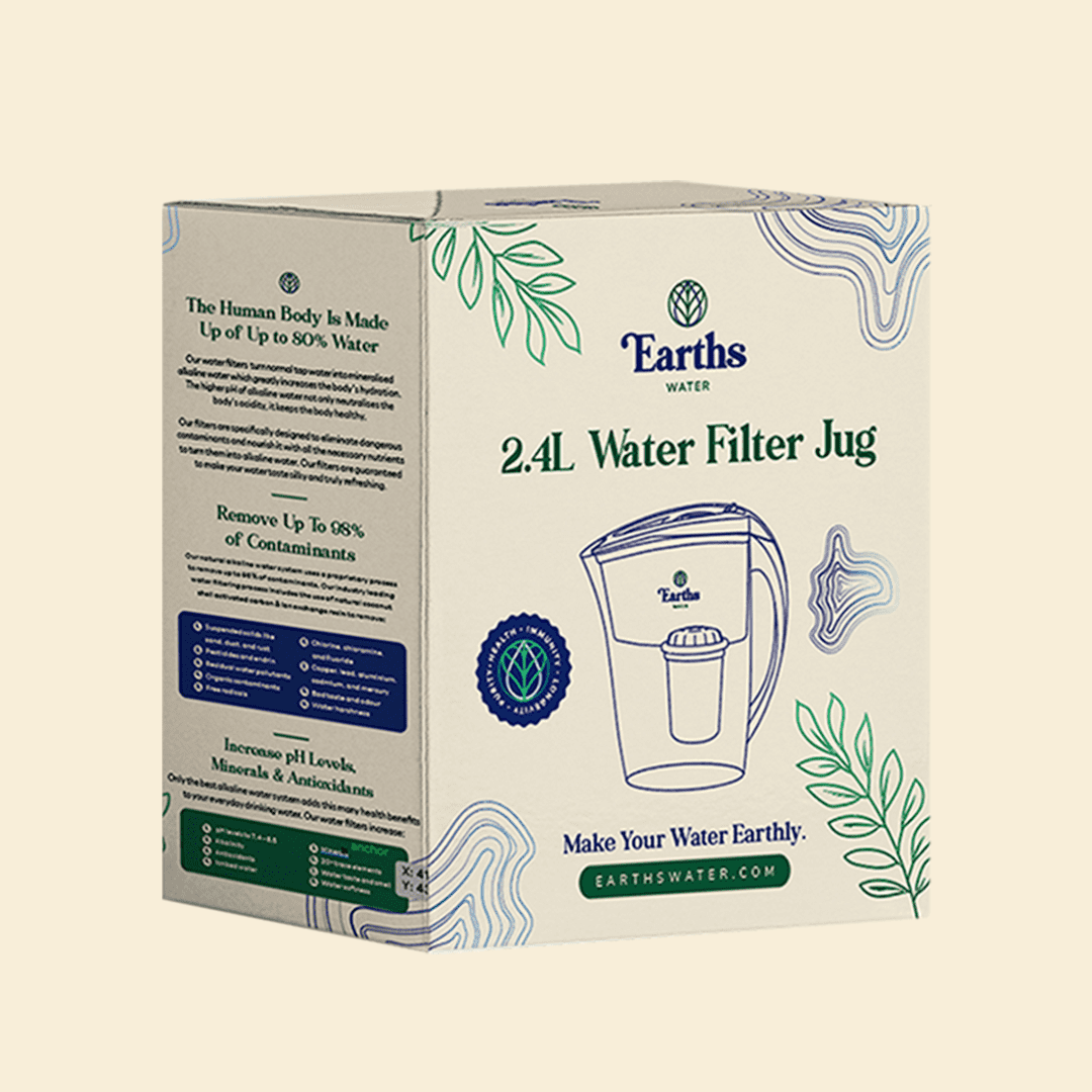 2.4L Alkaline Water Filter Jug Pitcher